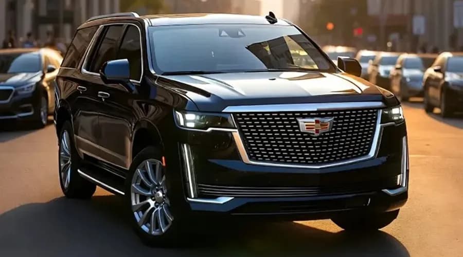 Cadillac Escalade premium SUV for special event and VIP chauffeur travel