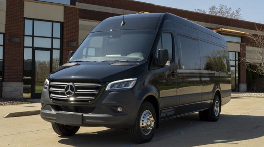 Mercedes Sprinter executive van for group airport and event transportation